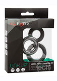 Link Up Ultra Soft Supreme Set Silicone Cock Rings (Set of 3) - Black