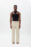 K.NGSLEY BLACK R2 RIBBED CROPPED TANK