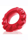 Cock-Lug Silicone Lugged Cock Ring - Red
