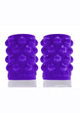 Bubbles Silicone Nipple Suckers - Eggplant