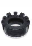 Cock Lug Lugged Cock Ring - Black