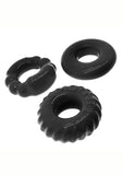 Oxballs Bonemaker Cock Ring Kit (3 pack) - Black