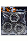 Oxballs Fat Willy Jumbo Cock Ring (3 pack) - Steel