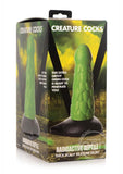 Creature Cocks Radioactive Reptile Silicone Dildo 7.5in - Green