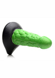 Creature Cocks Radioactive Reptile Silicone Dildo 7.5in - Green