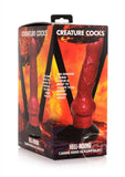 Creature Cocks Hell-Hound Canine Penis Silicone Dildo 7.5in - Red/Black