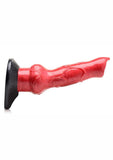 Creature Cocks Hell-Hound Canine Penis Silicone Dildo 7.5in - Red/Black