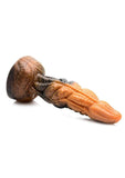 Creature Cocks Ravager Rippled Tentacled Monster Silicone Dildo - Red/Orange/Brown