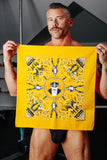 Tom of Finland Bandana by Peachy Kings Yellow