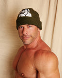 Green Kissing Beanie by LINDER