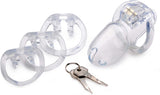 MASTER SERIES: Clear Captor Chastity Cage - Large