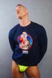 Tom of Finland Sexy Santa Sweatshirt by Peachy Kings