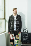 JW ANDERSON x OSCAR WILDE QUOTE PRINT RELAXED FIT OVERSHIRT