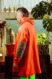 Kimono Hoodie Orange by Bernhard Willhelm S/S 2021