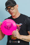 Tom of Finland Flying Cock Frisbee by Peachy Kings - HOT PINK