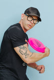 Tom of Finland Flying Cock Frisbee by Peachy Kings - HOT PINK