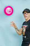 Tom of Finland Flying Cock Frisbee by Peachy Kings - HOT PINK