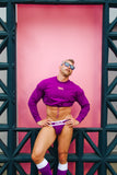VAUX COTTON CANDY CROPPED TOP BY CELLBLOCK13 - Purple