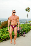 CELLBLOCK 13 TIGHT END JOCKSTRAP - BURGUNDY