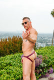 CELLBLOCK 13 TIGHT END SWIMMER JOCKSTRAP - BURGUNDY