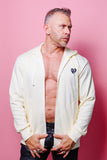 Comme des Garçons PLAY Hooded Sweatshirt with Big Hearts - Ivory