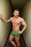 ANDREAS BOXERS IN DOLLAR GREEN BY ANDREAS KRONTHALER X YASMINE ESLAMI