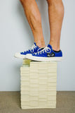 Comme Des Garçons Play Converse Half Heart Chuck 70 Low Sneakers (BLUE)