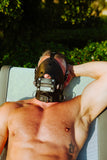 Premium Muzzle with Blindfold and Gags  by Strict Leather