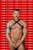 Comme des Garçons Red HUGE LOGO Classic Leather Belt