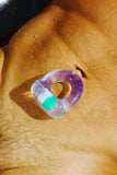 Oxballs Stash Cock Ring With Capsule Insert - Clear