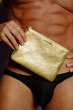 Comme des Garçons Zip Pouch Wallet Gold