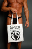 Don't Touch My Stuff Tote Bag by Third Drawer Down x David Shrigley