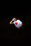 COMME des GARÇONS PLAY SMALL RED HEART T-SHIRT WHITE