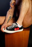 Comme Des Garçons Play Converse Single Heart Chuck Taylor All Star '70 Low Top (Black)