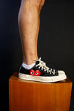 Comme Des Garçons Play Converse Single Heart Chuck Taylor All Star '70 Low Top (Black)