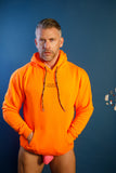 Tom of Finland Safety Orange Lover of Many Hoodie By HOMOCO