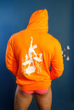 Tom of Finland Safety Orange Lover of Many Hoodie By HOMOCO