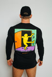 Keith Haring National Coming Out Day Long Sleeve Tee - Black