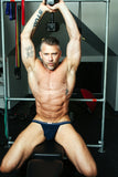 CELLBLOCK 13 TIGHT END SWIMMER JOCKTRAP - NAVY