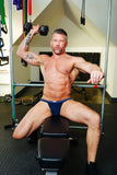 CELLBLOCK 13 TIGHT END SWIMMER JOCKTRAP - NAVY