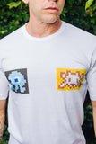 COMME des GARÇONS SHIRT x INVADER WHITE T-SHIRT