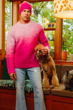 ERL FW22 PINK GRADIENT SWEATER