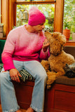 ERL FW22 PINK GRADIENT SWEATER