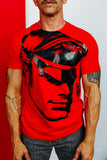 TOM OF FINLAND x WE ARE SPASTOR BIKER HEAD TEE - RED