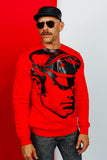 TOM OF FINLAND x WE ARE SPASTOR BIKER HEAD SWEATSHIRT - RED