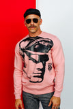 TOM OF FINLAND x WE ARE SPASTOR BIKER HEAD SWEATSHIRT - PINK