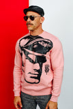 TOM OF FINLAND x WE ARE SPASTOR BIKER HEAD SWEATSHIRT - PINK