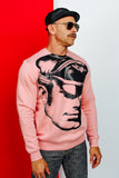 TOM OF FINLAND x WE ARE SPASTOR BIKER HEAD SWEATSHIRT - PINK