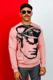 TOM OF FINLAND x WE ARE SPASTOR BIKER HEAD SWEATSHIRT - PINK