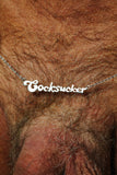 Bruce LaBruce Cocksucker Necklace by Jonathan Johnson in Gold or Silver